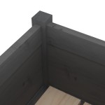 vidaXL Jardiniere de grădină, 2 buc., gri, 70x70x70 cm, lemn masiv pin vidaXL Jardiniere de grădină, 2 buc., gri, 70x70x70 cm, lemn masiv pin