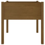vidaXL Jardinieră de grădină, maro miere, 70x70x70 cm, lemn masiv pin vidaXL Jardinieră de grădină, maro miere, 70x70x70 cm, lemn masiv pin
