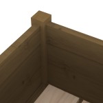 vidaXL Jardiniere grădină 2 buc. maro miere 70x70x70 cm lemn masiv pin
