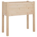 vidaXL Jardiniere de grădină, 2 buc., 70x31x70 cm, lemn masiv de pin