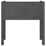 vidaXL Jardinieră de grădină, gri, 70x31x70 cm, lemn masiv de pin vidaXL Jardinieră de grădină, gri, 70x31x70 cm, lemn masiv de pin