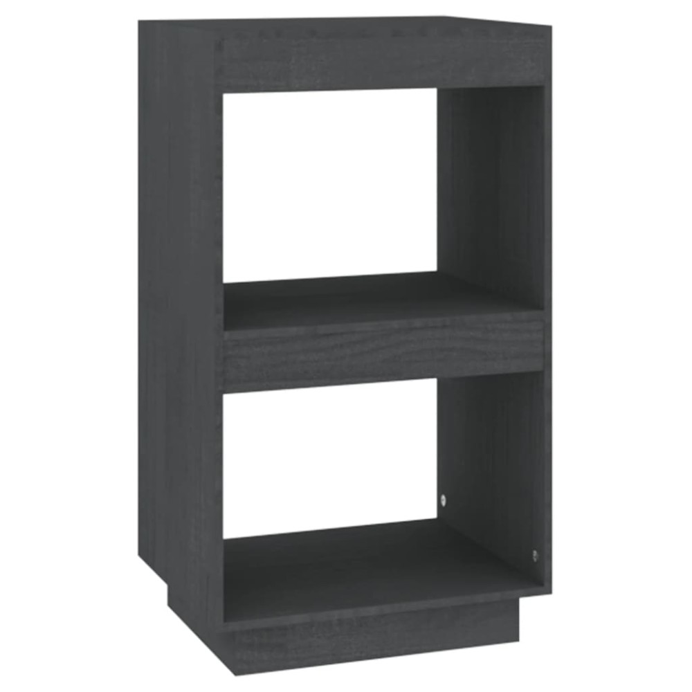 vidaXL Bibliotecă, gri, 40x35x71 cm, lemn masiv de pin