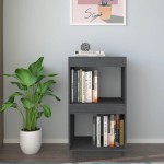 vidaXL Bibliotecă, gri, 40x35x71 cm, lemn masiv de pin vidaXL Bibliotecă, gri, 40x35x71 cm, lemn masiv de pin