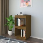 vidaXL Raft pentru cărți, maro miere, 40x35x71 cm, lemn masiv de pin vidaXL Raft pentru cărți, maro miere, 40x35x71 cm, lemn masiv de pin