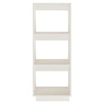 vidaXL Bibliotecă/Separator cameră, alb, 40x35x103 cm, lemn masiv pin vidaXL Bibliotecă/Separator cameră, alb, 40x35x103 cm, lemn masiv pin