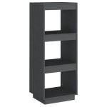 vidaXL Bibliotecă/Separator cameră gri 40x35x103 cm lemn masiv de pin vidaXL Bibliotecă/Separator cameră gri 40x35x103 cm lemn masiv de pin