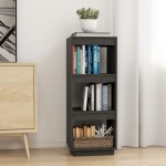 vidaXL Bibliotecă/Separator cameră gri 40x35x103 cm lemn masiv de pin vidaXL Bibliotecă/Separator cameră gri 40x35x103 cm lemn masiv de pin