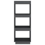 vidaXL Bibliotecă/Separator cameră gri 40x35x103 cm lemn masiv de pin vidaXL Bibliotecă/Separator cameră gri 40x35x103 cm lemn masiv de pin