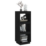 vidaXL Bibliotecă/Separator cameră negru 40x35x103 cm lemn masiv pin