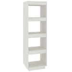 vidaXL Bibliotecă/Separator cameră, alb, 40x35x135 cm, lemn masiv pin vidaXL Bibliotecă/Separator cameră, alb, 40x35x135 cm, lemn masiv pin