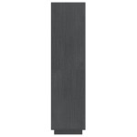 vidaXL Bibliotecă/Separator cameră, gri, 40x35x135 cm, lemn masiv pin vidaXL Bibliotecă/Separator cameră, gri, 40x35x135 cm, lemn masiv pin
