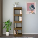 vidaXL Bibliotecă/Separator cameră maro miere 40x35x135cm lemn pin vidaXL Bibliotecă/Separator cameră maro miere 40x35x135cm lemn pin