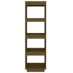 vidaXL Bibliotecă/Separator cameră maro miere 40x35x135cm lemn pin vidaXL Bibliotecă/Separator cameră maro miere 40x35x135cm lemn pin