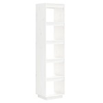 vidaXL Bibliotecă/Separator cameră alb 40x35x167 cm lemn masiv de pin