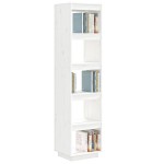 vidaXL Bibliotecă/Separator cameră alb 40x35x167 cm lemn masiv de pin