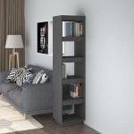 vidaXL Bibliotecă/Separator cameră gri 40x35x167 cm lemn masiv de pin vidaXL Bibliotecă/Separator cameră gri 40x35x167 cm lemn masiv de pin