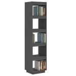 vidaXL Bibliotecă/Separator cameră gri 40x35x167 cm lemn masiv de pin vidaXL Bibliotecă/Separator cameră gri 40x35x167 cm lemn masiv de pin