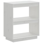 vidaXL Bibliotecă, alb, 60x35x71 cm, lemn masiv de pin vidaXL Bibliotecă, alb, 60x35x71 cm, lemn masiv de pin