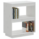 vidaXL Bibliotecă, alb, 60x35x71 cm, lemn masiv de pin vidaXL Bibliotecă, alb, 60x35x71 cm, lemn masiv de pin