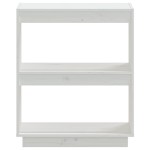 vidaXL Bibliotecă, alb, 60x35x71 cm, lemn masiv de pin vidaXL Bibliotecă, alb, 60x35x71 cm, lemn masiv de pin