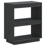 vidaXL Bibliotecă, gri, 60x35x71 cm, lemn masiv de pin vidaXL Bibliotecă, gri, 60x35x71 cm, lemn masiv de pin