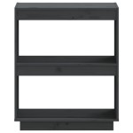 vidaXL Bibliotecă, gri, 60x35x71 cm, lemn masiv de pin vidaXL Bibliotecă, gri, 60x35x71 cm, lemn masiv de pin
