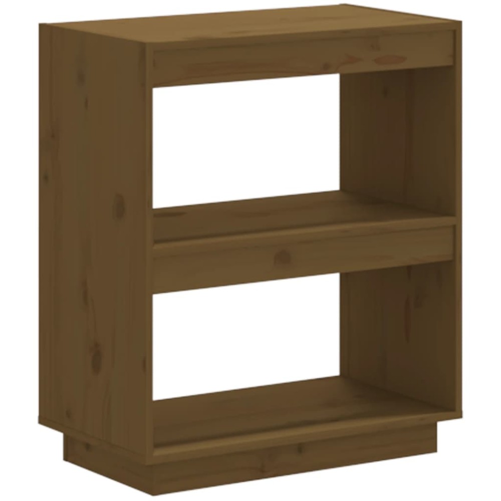 vidaXL Bibliotecă, maro miere, 60x35x71 cm, lemn masiv de pin