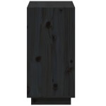 vidaXL Bibliotecă, negru, 60x35x71 cm, lemn masiv de pin vidaXL Bibliotecă, negru, 60x35x71 cm, lemn masiv de pin