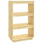 vidaXL Bibliotecă/Separator cameră, 60x35x103 cm, lemn masiv pin vidaXL Bibliotecă/Separator cameră, 60x35x103 cm, lemn masiv pin