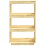 vidaXL Bibliotecă/Separator cameră, 60x35x103 cm, lemn masiv pin vidaXL Bibliotecă/Separator cameră, 60x35x103 cm, lemn masiv pin