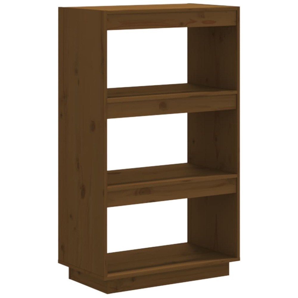vidaXL Bibliotecă/Separator cameră maro miere 60x35x103cm lemn pin