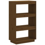 vidaXL Bibliotecă/Separator cameră maro miere 60x35x103cm lemn pin