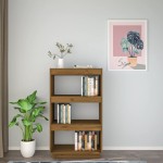 vidaXL Bibliotecă/Separator cameră maro miere 60x35x103cm lemn pin