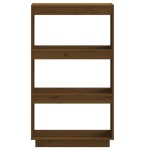 vidaXL Bibliotecă/Separator cameră maro miere 60x35x103cm lemn pin