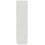 vidaXL Bibliotecă/Separator cameră, alb, 60x35x135 cm, lemn masiv pin