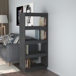 vidaXL Bibliotecă/Separator cameră, 60x35x135 cm, lemn masiv de pin vidaXL Bibliotecă/Separator cameră, 60x35x135 cm, lemn masiv de pin