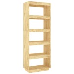 vidaXL Bibliotecă/Separator cameră, 60x35x167 cm, lemn masiv pin vidaXL Bibliotecă/Separator cameră, 60x35x167 cm, lemn masiv pin