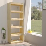 vidaXL Bibliotecă/Separator cameră, 60x35x167 cm, lemn masiv pin vidaXL Bibliotecă/Separator cameră, 60x35x167 cm, lemn masiv pin
