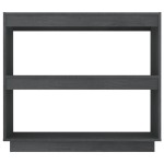 vidaXL Bibliotecă, gri, 80x35x71 cm, lemn masiv de pin vidaXL Bibliotecă, gri, 80x35x71 cm, lemn masiv de pin