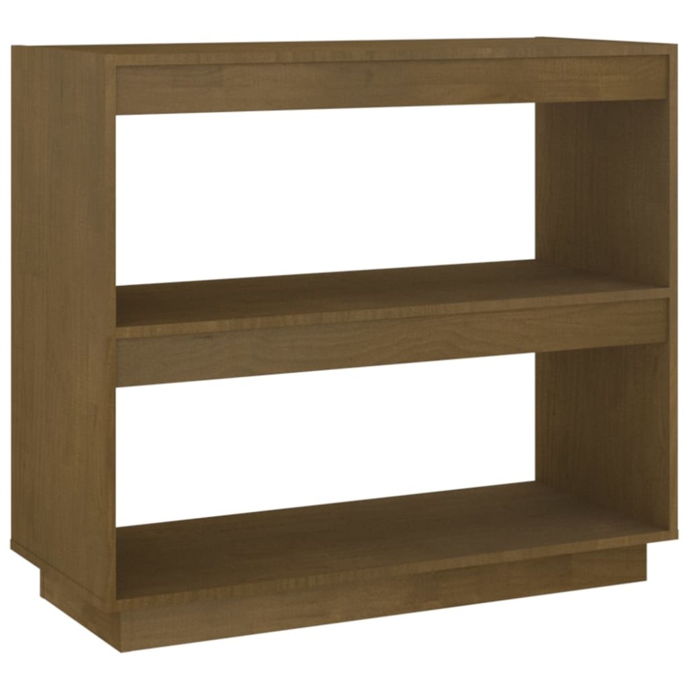 vidaXL Bibliotecă, maro, 80x35x71 cm, lemn masiv de pin