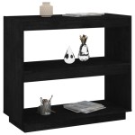 vidaXL Bibliotecă, negru, 80x35x71 cm, lemn masiv de pin vidaXL Bibliotecă, negru, 80x35x71 cm, lemn masiv de pin