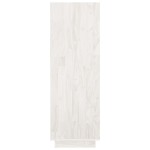 vidaXL Bibliotecă/Separator cameră, alb, 80x35x103 cm, lemn masiv pin