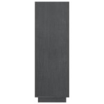 vidaXL Bibliotecă/Separator cameră, gri, 80x35x103 cm, lemn masiv pin