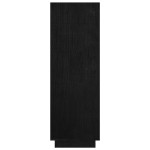 vidaXL Bibliotecă/Separator cameră, negru, 80x35x103cm, lemn masiv pin vidaXL Bibliotecă/Separator cameră, negru, 80x35x103cm, lemn masiv pin