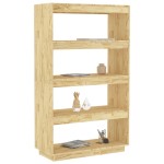 vidaXL Bibliotecă/Separator cameră, 80x35x135 cm, lemn masiv pin