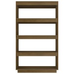 vidaXL Bibliotecă/Separator cameră, maro miere, 80x35x135 cm lemn pin vidaXL Bibliotecă/Separator cameră, maro miere, 80x35x135 cm lemn pin