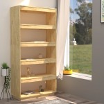 vidaXL Bibliotecă/Separator cameră, 80x35x167 cm, lemn masiv pin