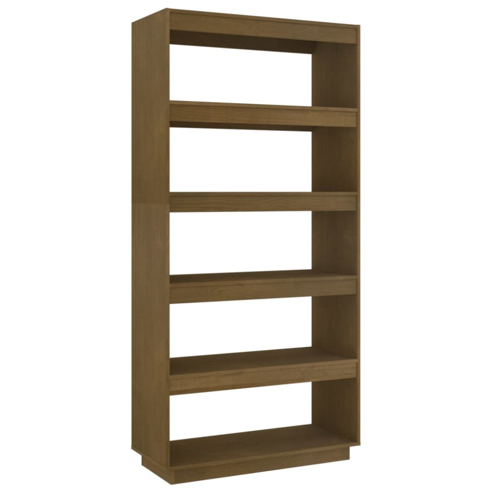 vidaXL Bibliotecă/Separator cameră, maro miere, 80x35x167 cm lemn pin