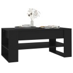 vidaXL Masă de cafea, negru, 102x55x45 cm, lemn prelucrat