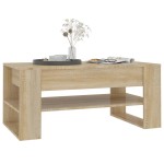vidaXL Măsuță de cafea, stejar Sonoma, 102x55x45 cm, lemn prelucrat vidaXL Măsuță de cafea, stejar Sonoma, 102x55x45 cm, lemn prelucrat